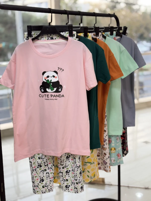 ست تیشرت شلوار طرح میکس 1395