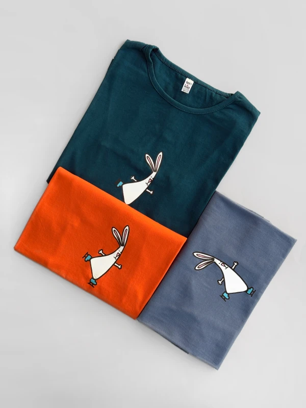 تیشرت نخ پنبه خرگوش اسکیت 1400