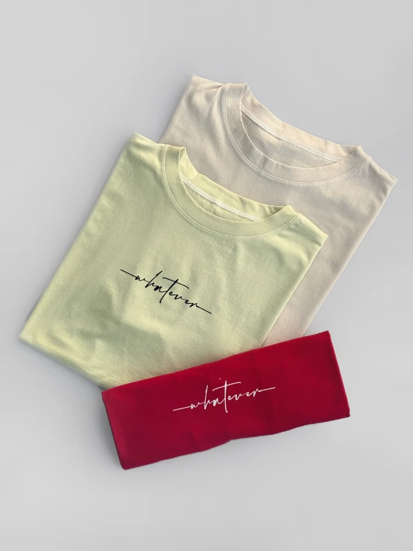 تیشرت نخ پنبه تکست دار 1404