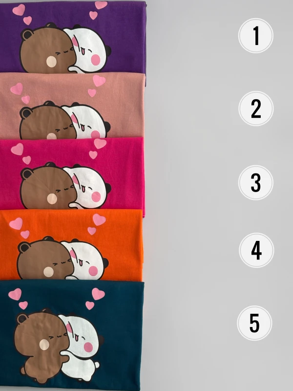 تیشرت نخ پنبه خرس عاشق 1407