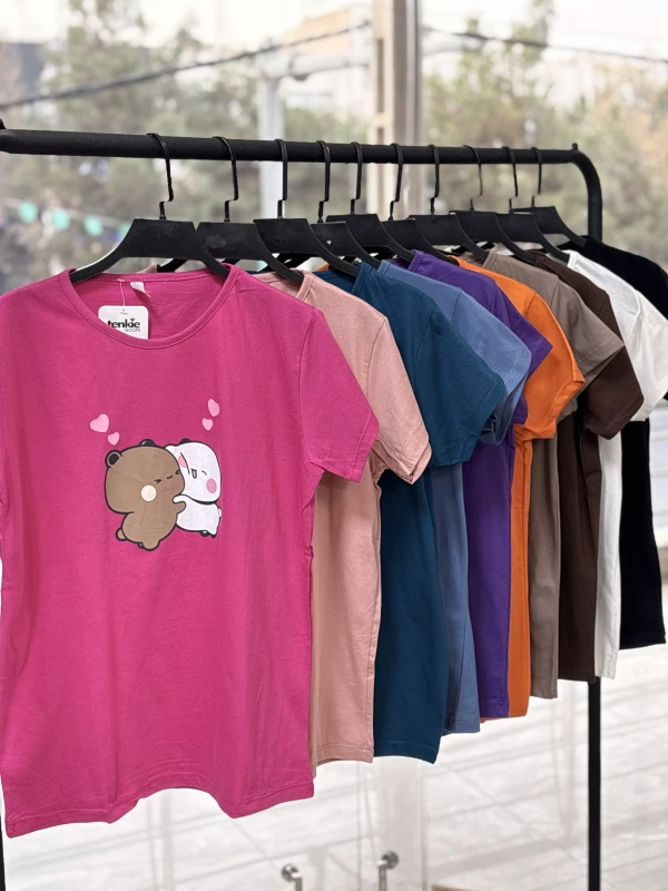 تیشرت نخ پنبه خرس عاشق 1407