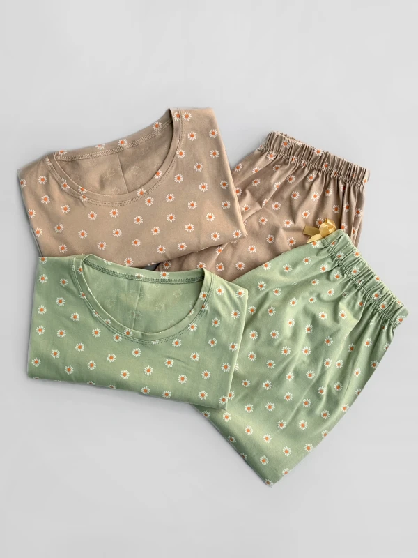 ست تیشرت شلوار بابونه 1408