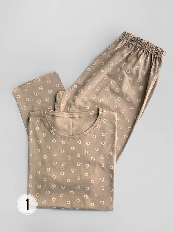 ست تیشرت شلوار بابونه 1408