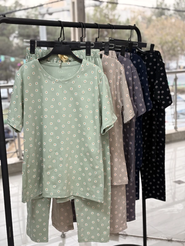 ست تیشرت شلوار بابونه 1408