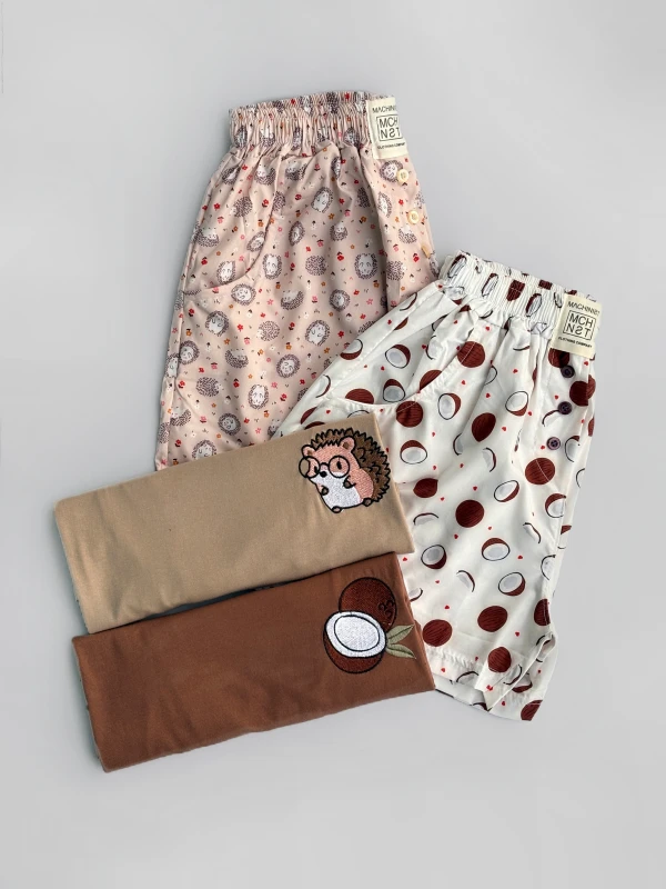 ست تیشرت شورتک طرح میکس 1409