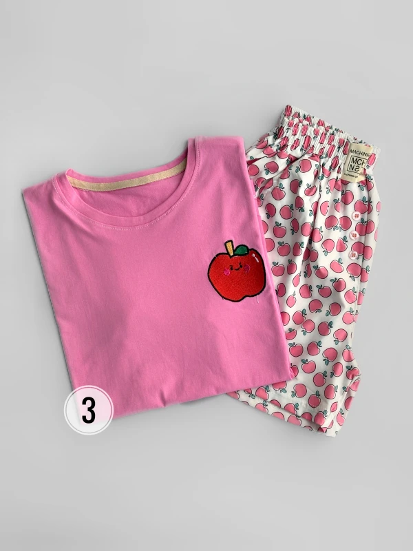 ست تیشرت شورتک طرح میکس 1409