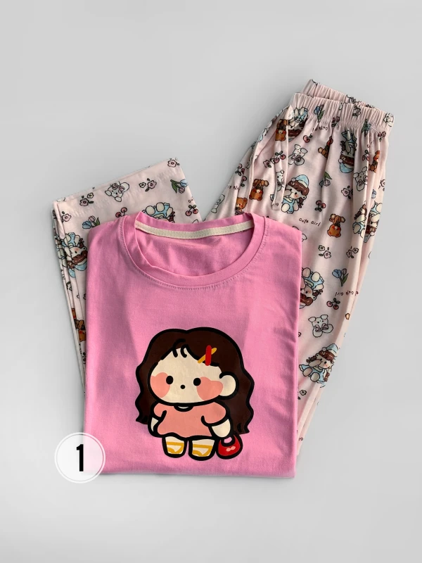 ست بلوز شلوار طرح میکس 1412