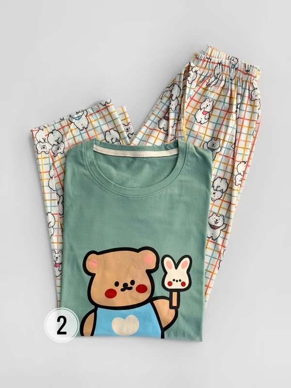 ست بلوز شلوار طرح میکس 1412