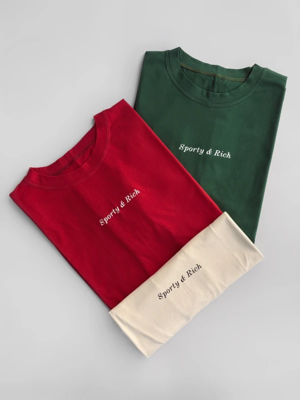 تیشرت نخ پنبه تکست دار 1413