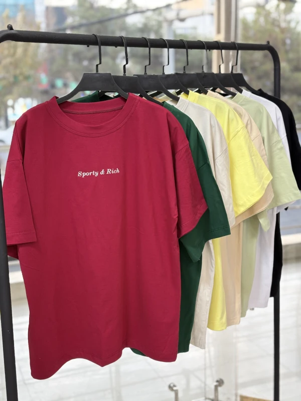 تیشرت نخ پنبه تکست دار 1413