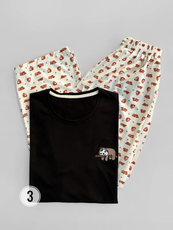 ست تیشرت شلوار طرح میکس 1414