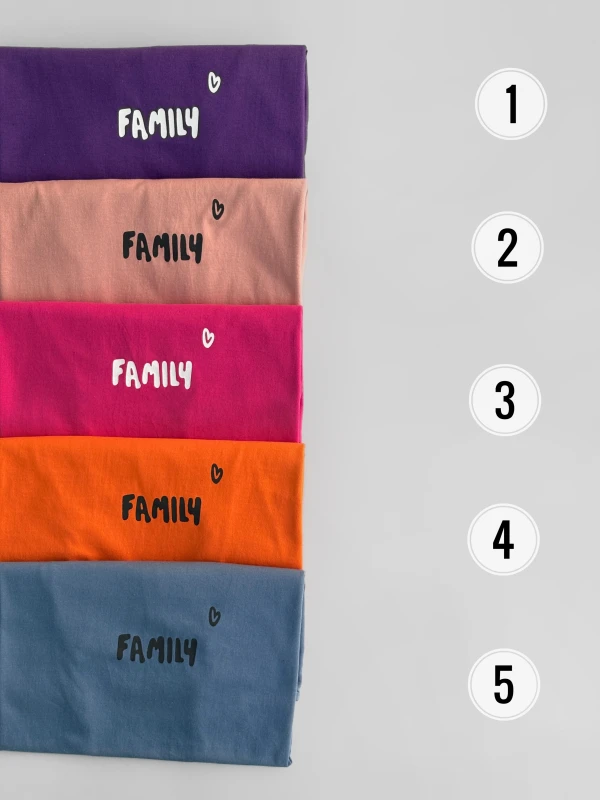 تیشرت نخ پنبه family 1417