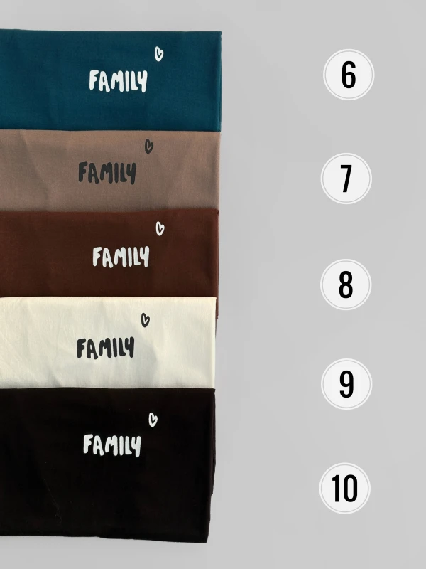 تیشرت نخ پنبه family 1417