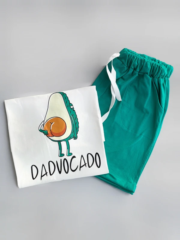 ست تیشرت شلوارک آواکادو