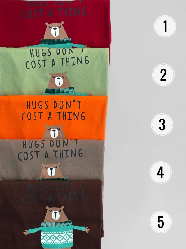 تیشرت نخ پنبه Hugs 1488