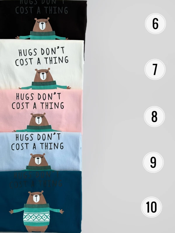 تیشرت نخ پنبه Hugs 1488