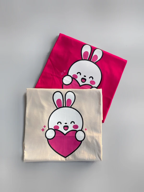 تیشرت قواره نرمال خرگوش قلب