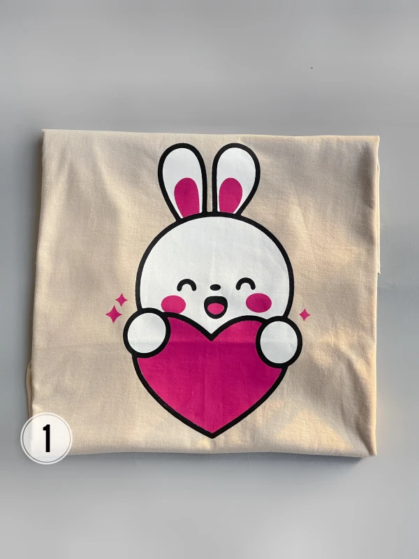 تیشرت قواره نرمال خرگوش قلب