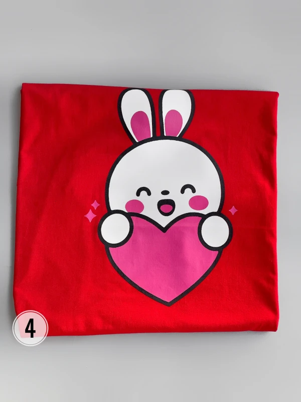 تیشرت قواره نرمال خرگوش قلب