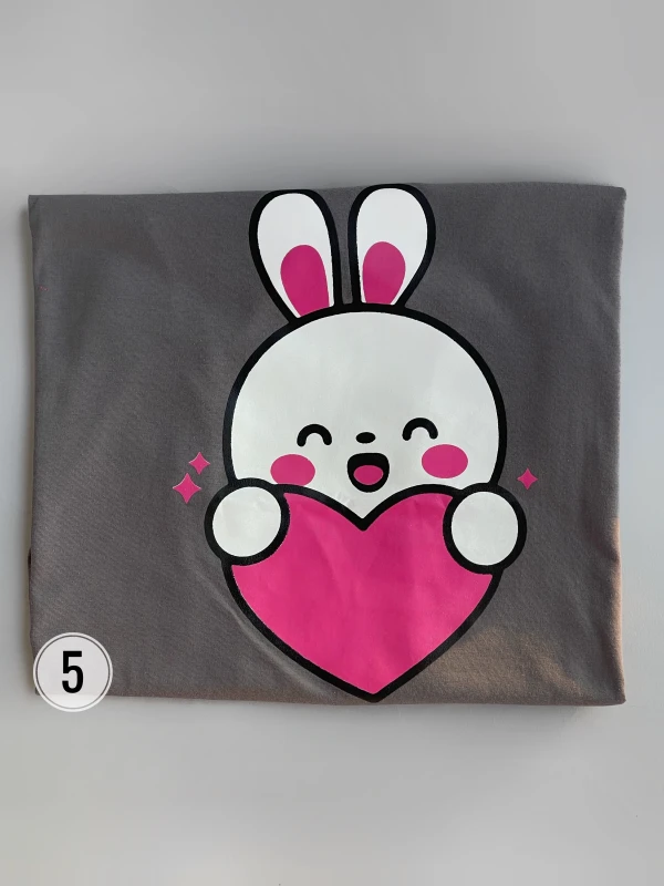 تیشرت قواره نرمال خرگوش قلب