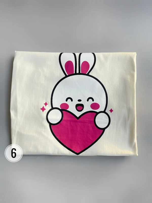 تیشرت قواره نرمال خرگوش قلب