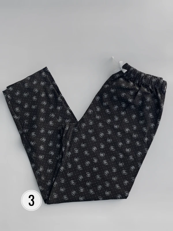 شلوار  نخ پنبه طرح میکس