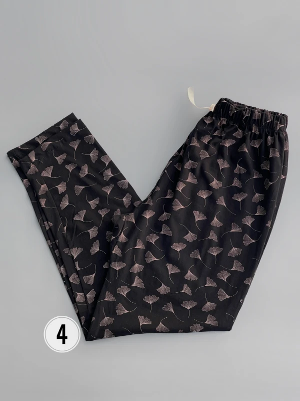 شلوار  نخ پنبه طرح میکس