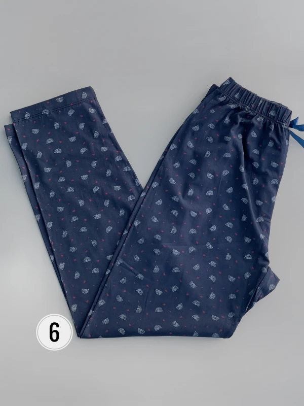 شلوار  نخ پنبه طرح میکس