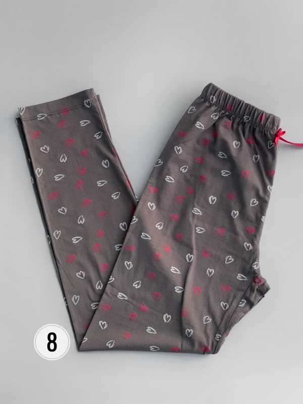 شلوار  نخ پنبه طرح میکس