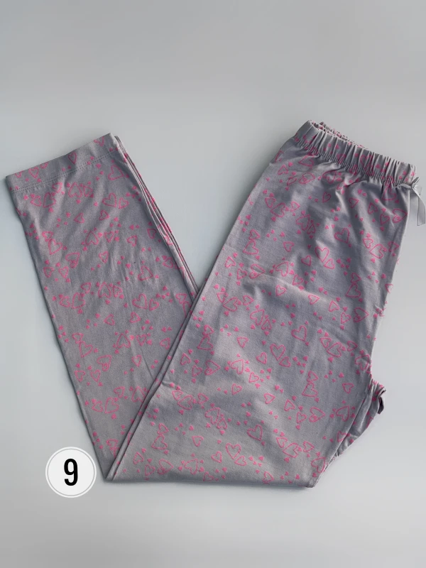 شلوار  نخ پنبه طرح میکس