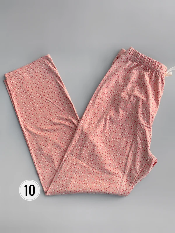 شلوار  نخ پنبه طرح میکس