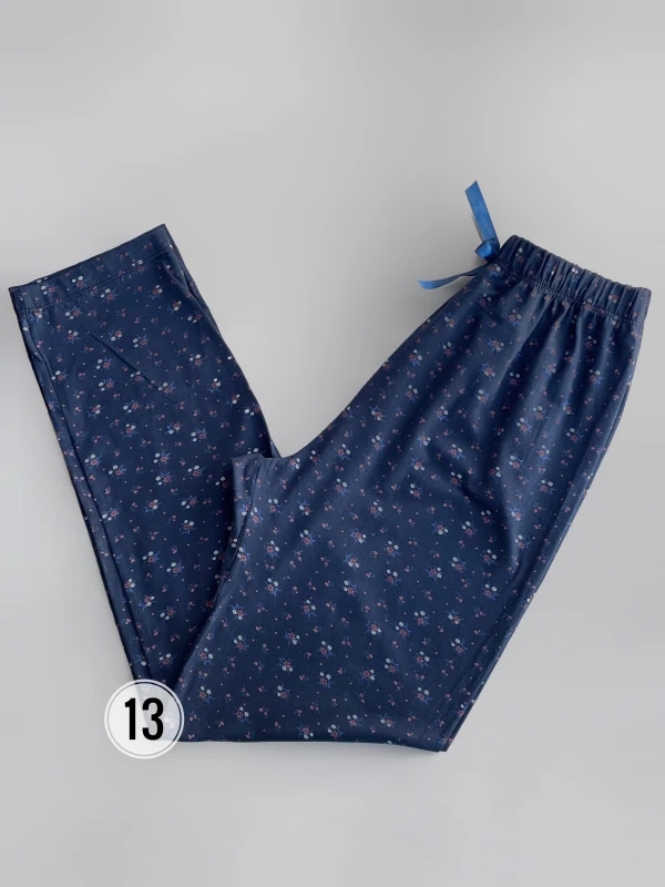 شلوار  نخ پنبه طرح میکس