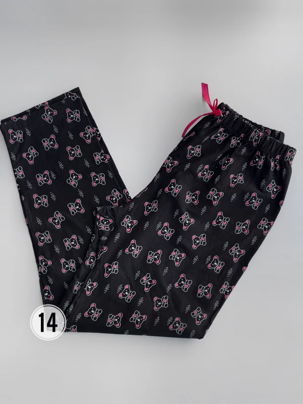 شلوار  نخ پنبه طرح میکس