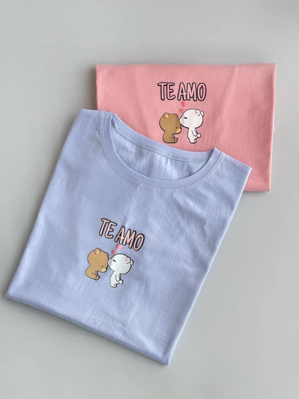 تیشرت قواره نرمال  te amo