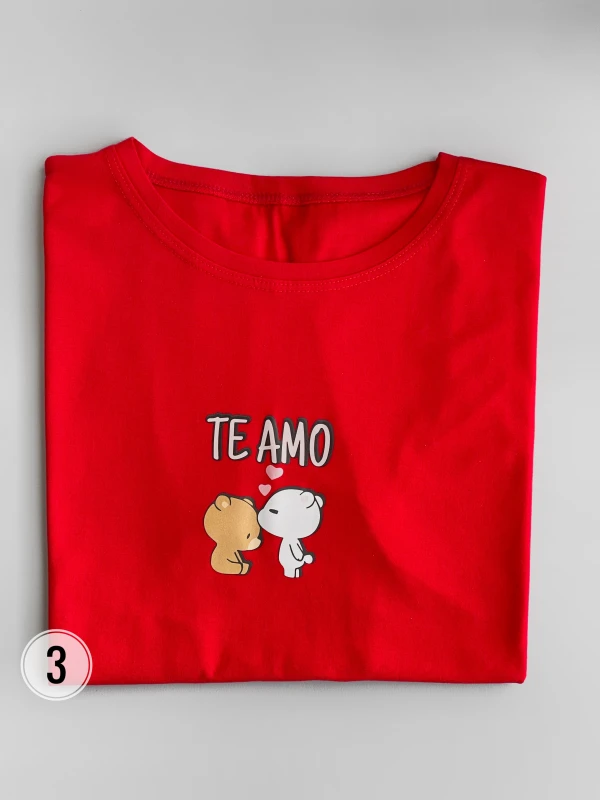 تیشرت قواره نرمال  te amo