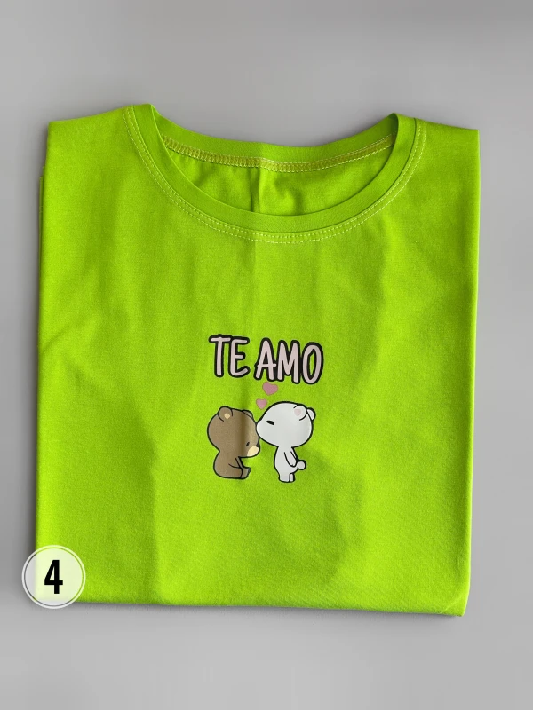 تیشرت قواره نرمال  te amo