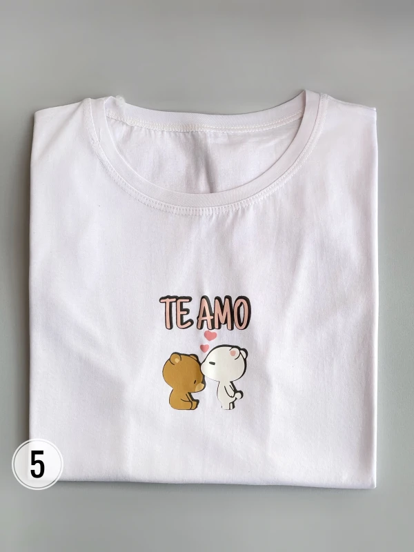 تیشرت قواره نرمال  te amo