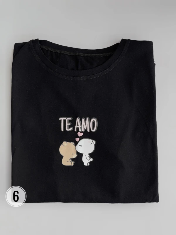 تیشرت قواره نرمال  te amo