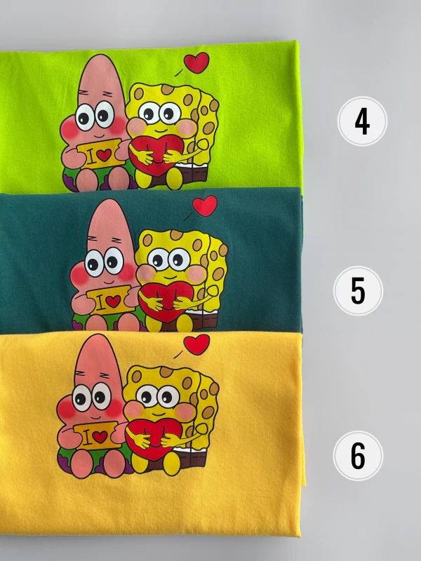 تیشرت قواره نرمال پاتریک و باب