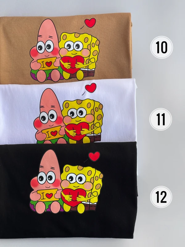 تیشرت قواره نرمال پاتریک و باب