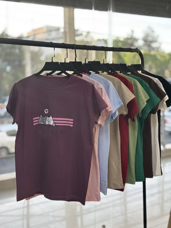 تیشرت نخ پنبه گربه ایراد دار 3