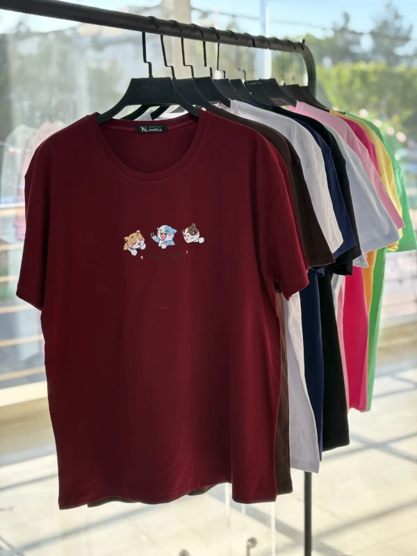 تیشرت نخ پنبه گربه 1579