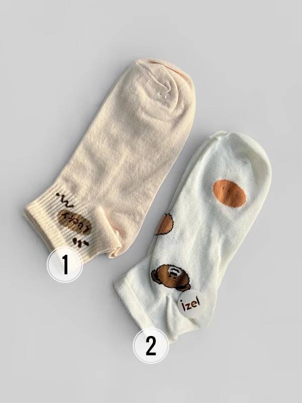 جوراب پنبه ای عروسکی 1