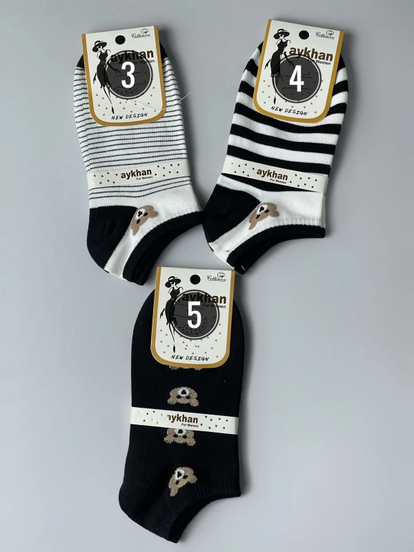 جوراب تدی طرح میکس