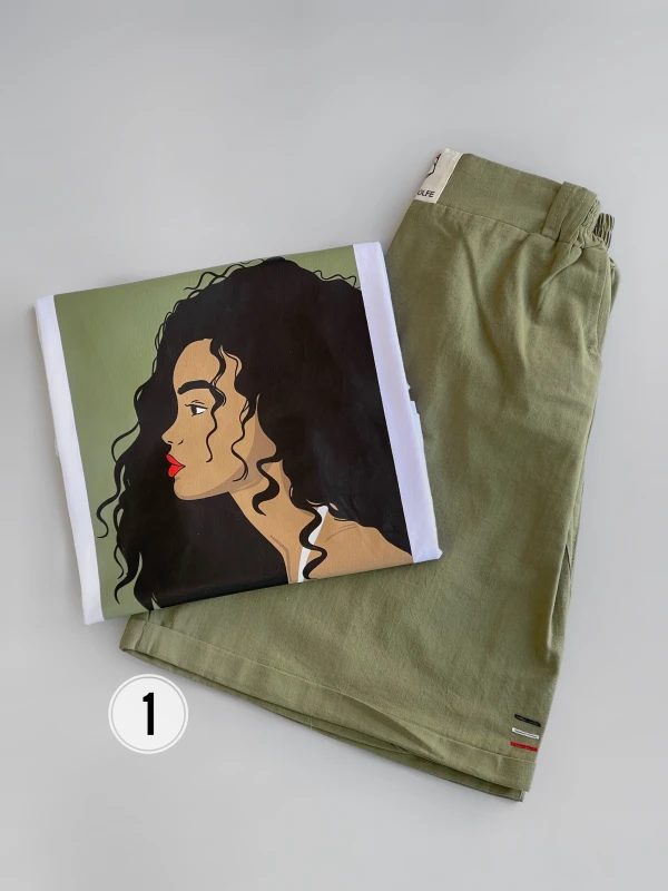 ست کراپ شورتک دختر لنین