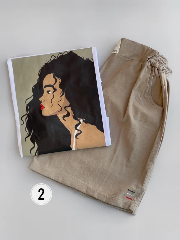 ست کراپ شورتک دختر لنین