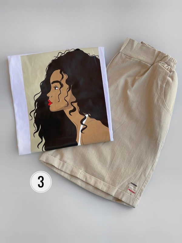 ست کراپ شورتک دختر لنین