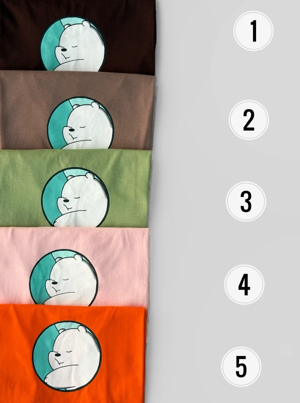 تیشرت نخ پنبه پاندا 1669