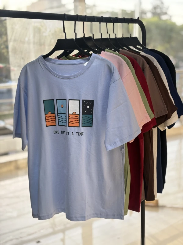 تیشرت لانگ نخ پنبه 1671
