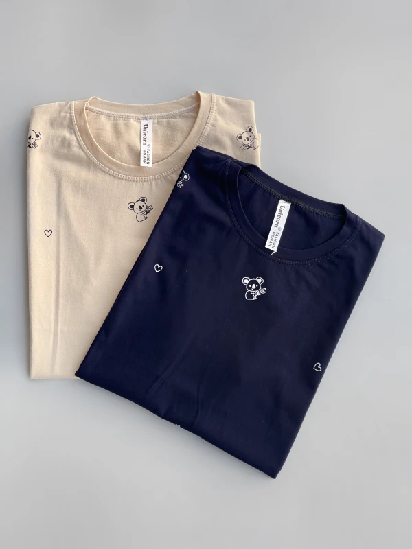 تیشرت قواره نرمال تمام چاپ کوالا